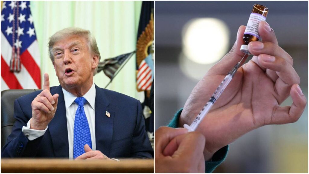La medida de Trump recomienda separar las vacunas