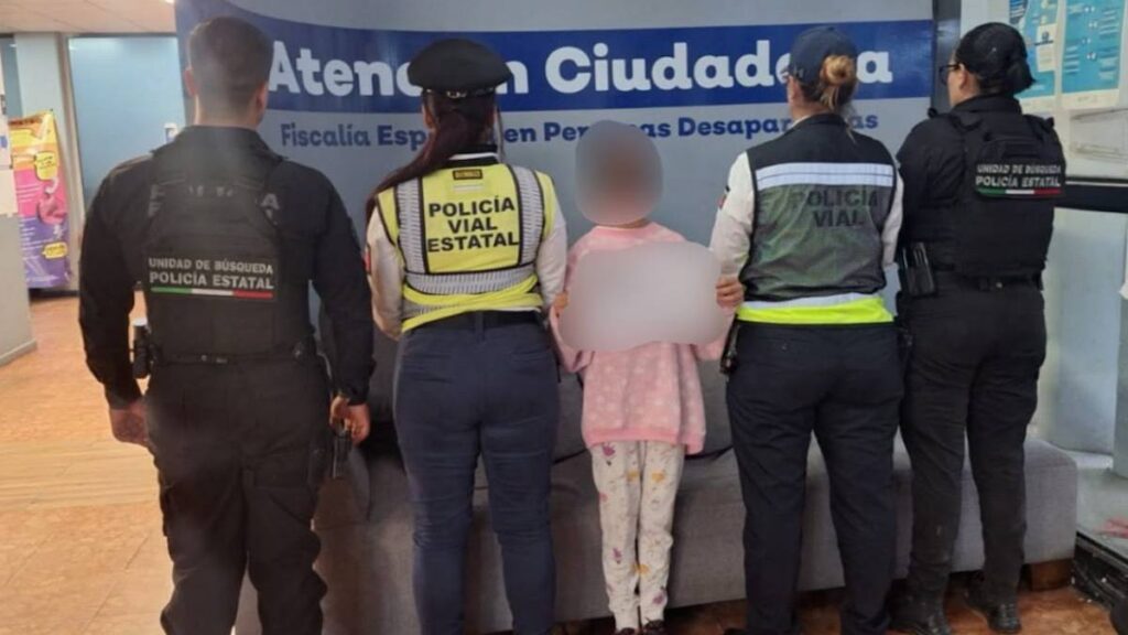 Niña localizada en Jalisco.