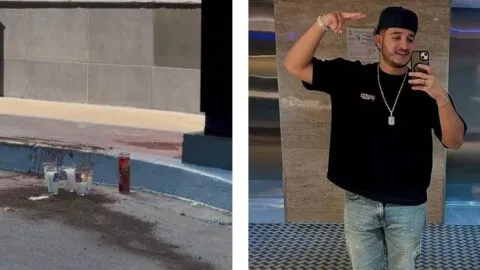 Dejan veladoras donde asesinaron al influencer César Gastélum