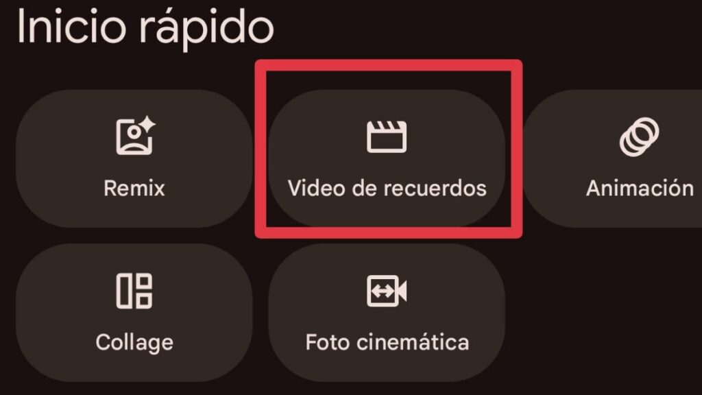 Captura Google fotos en Android