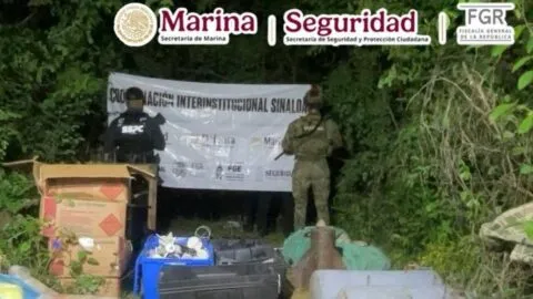 Semar localiza más de 300 explosivos improvisados en El Rosario, Sinaloa