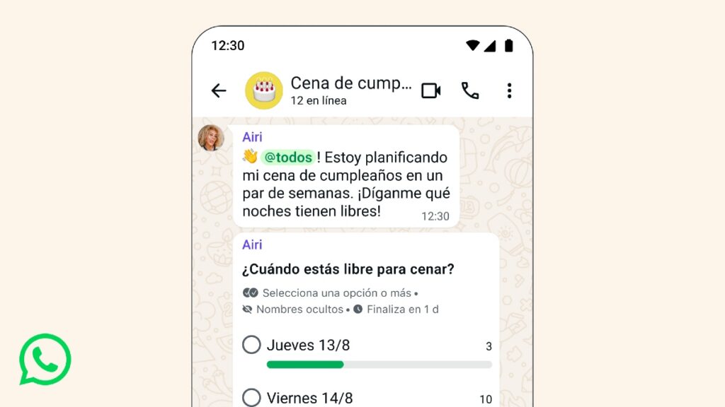 WhatsApp renueva los chats grupales; así funcionan las nuevas herramientas