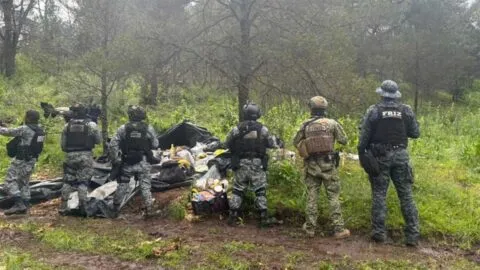 Destruyen campamento criminal durante operativo en Zacatecas; rescatan a una mujer y su bebé