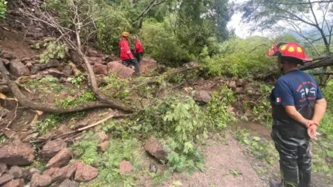Rescatan a 26 personas tras quedar atrapadas en una barranca de Tonalá, Jalisco; videos