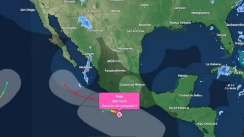 Apps para seguir el huracán Polo categoría 5: ¿dónde lloverá en México?
