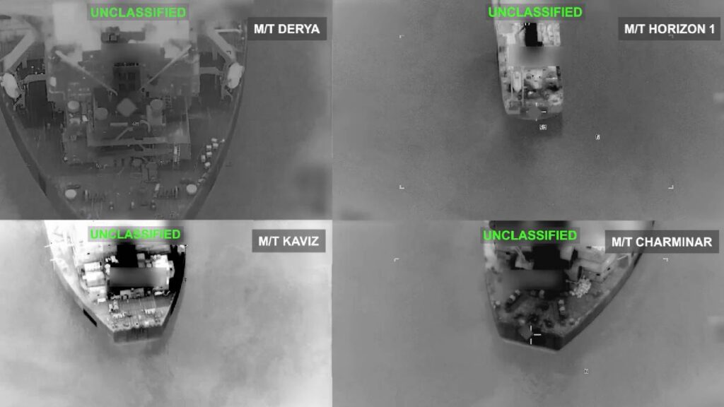 CENTCOM destruye cinco transportes de petróleo crudo iraní