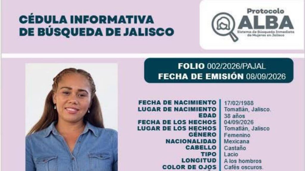 Buscan a maestra desaparecida en Tomatlán