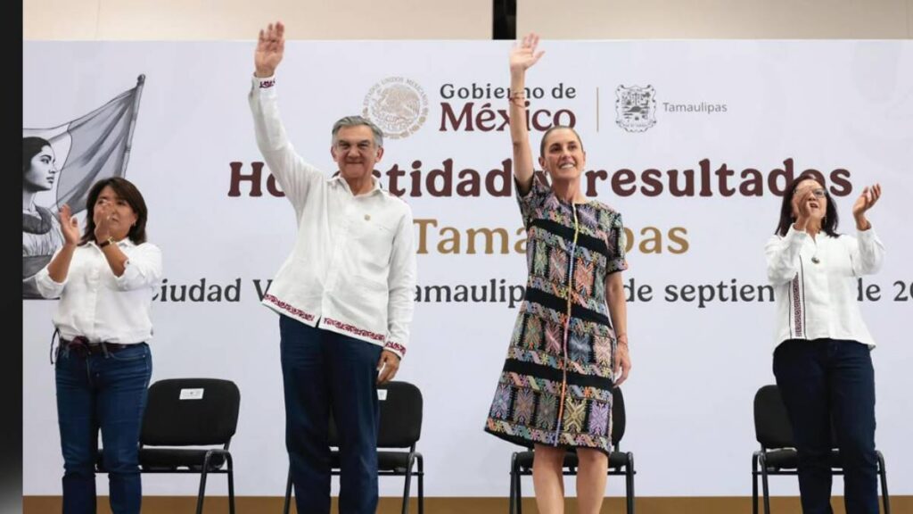 Claudia Sheinbaum y Américo Villarreal.