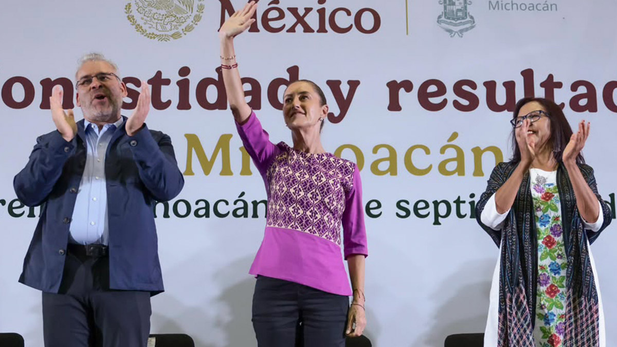 Sheinbaum reporta más de 50 mil mdp para programas y obras en Michoacán