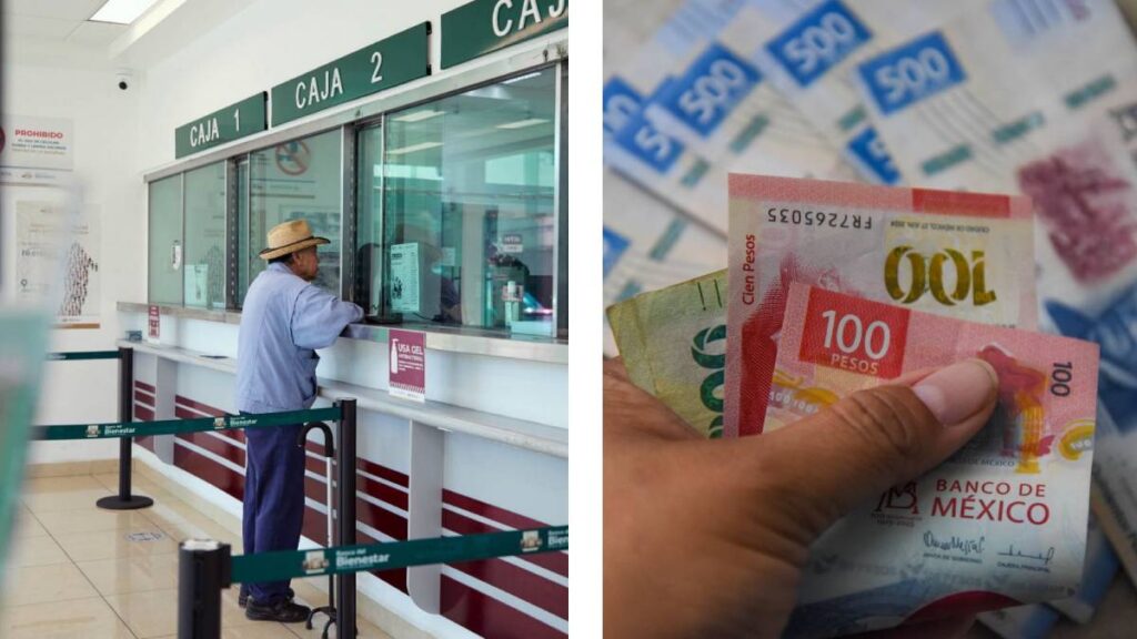 Pagos de pensiones en México.