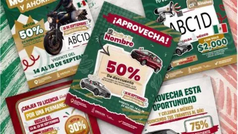 Sinaloa festeja Fiestas Patrias con descuentos en trámites, multas y recargos
