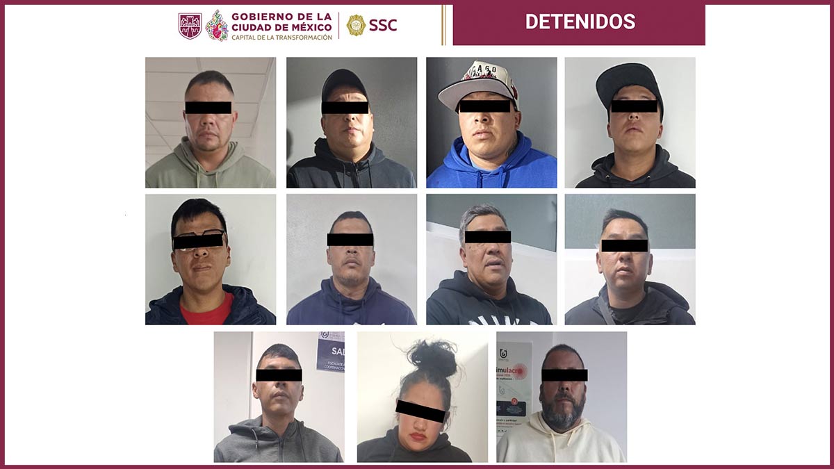 Detienen a 11 personas en Iztacalco tras daños a una camioneta