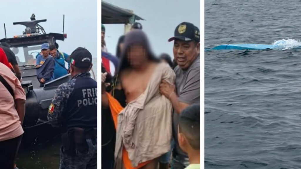 Autoridades y pescadores participaron en la búsqueda de los pescadores desaparecidos en la Bahía de Paredón, Tonalá.