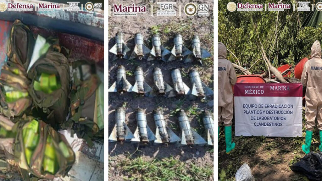Autoridades aseguraron 53 artefactos explosivos improvisados durante un operativo en Mazatlán, Sinaloa.