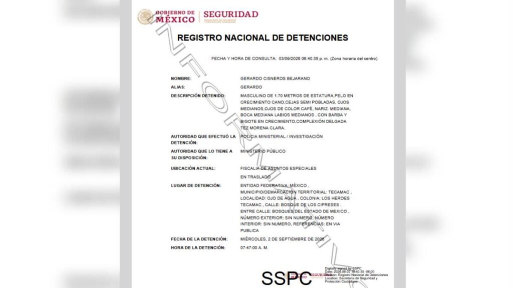 Registro de Gerardo
