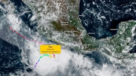 Apps para seguir el huracán Polo en vivo: ¿dónde lloverá en México?