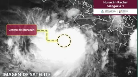 Huracán Rachel en vivo: alcanza la categoría 1; mantiene lluvias en 4 estados