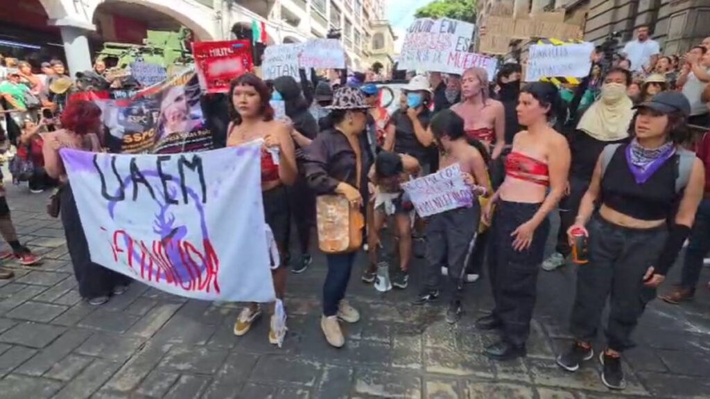 Protestan por feminicidios en Morelos.