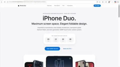 ¡Atención! Circula estafa de preventa del iPhone Duo, con solo un clic comienza el ataque