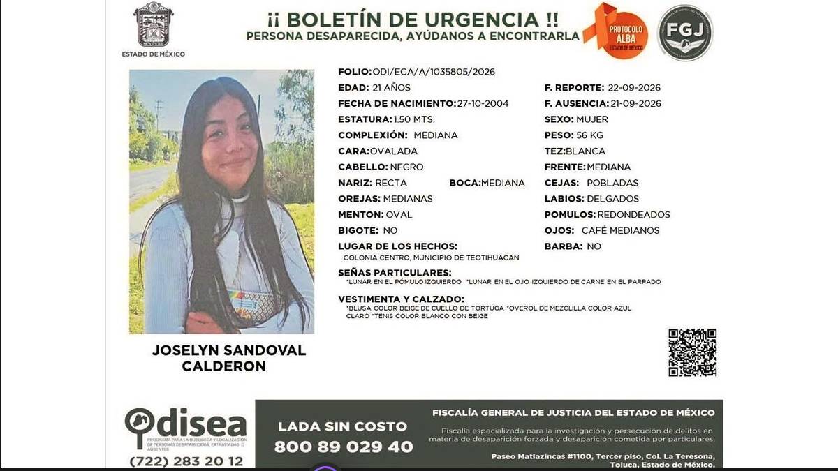 Encuentran sin vida a Joselyn Sandoval en la autopista México-Tulancingo