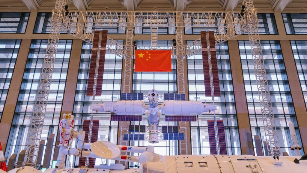 La estación espacial china Tiangong sobrevolará Estados Unidos.