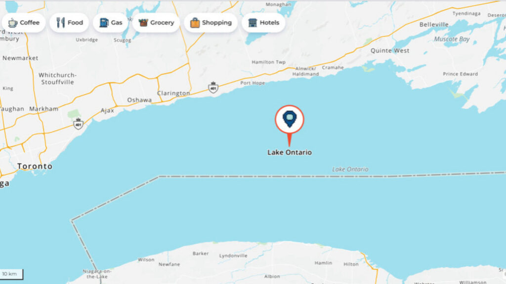 Usuarios reconocen a MapQuest por mantener "lago Ontario"