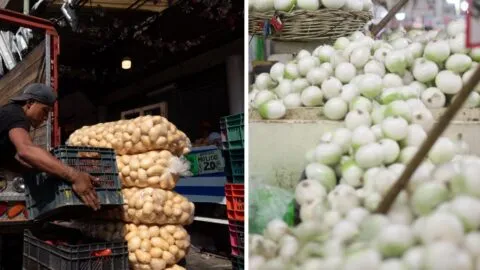Cebolla se dispara 66.7% y papa 44.1%; así subió el costo de la canasta alimentaria en México