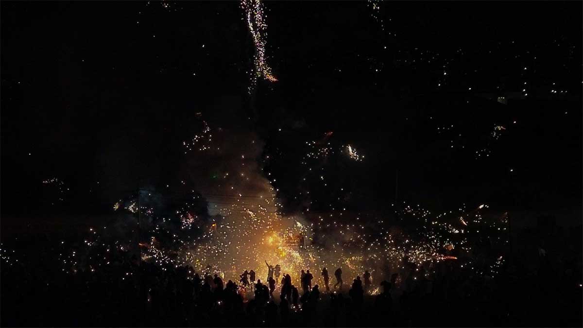 Video: explota pirotecnia durante fiesta patronal en Ixtapaluca; hay heridos