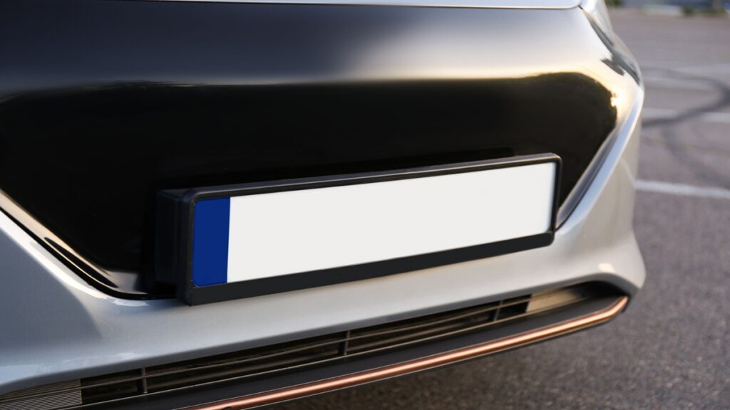 Auto con placas en Texas