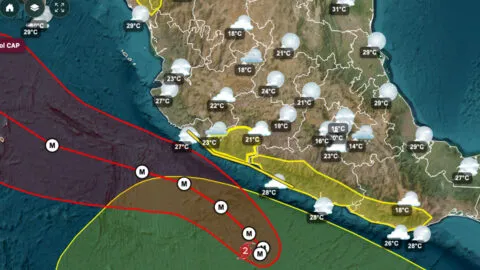 Huracán Polo sube a categoría 2; alertan por lluvias y oleaje