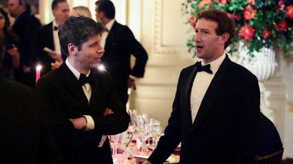 Sam Altman y Mark Zuckerberg. Foto: Reuters