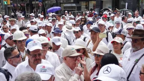 La Alianza Nacional de Jubilados encabeza las movilizaciones en CDMX este 14 de septiembre