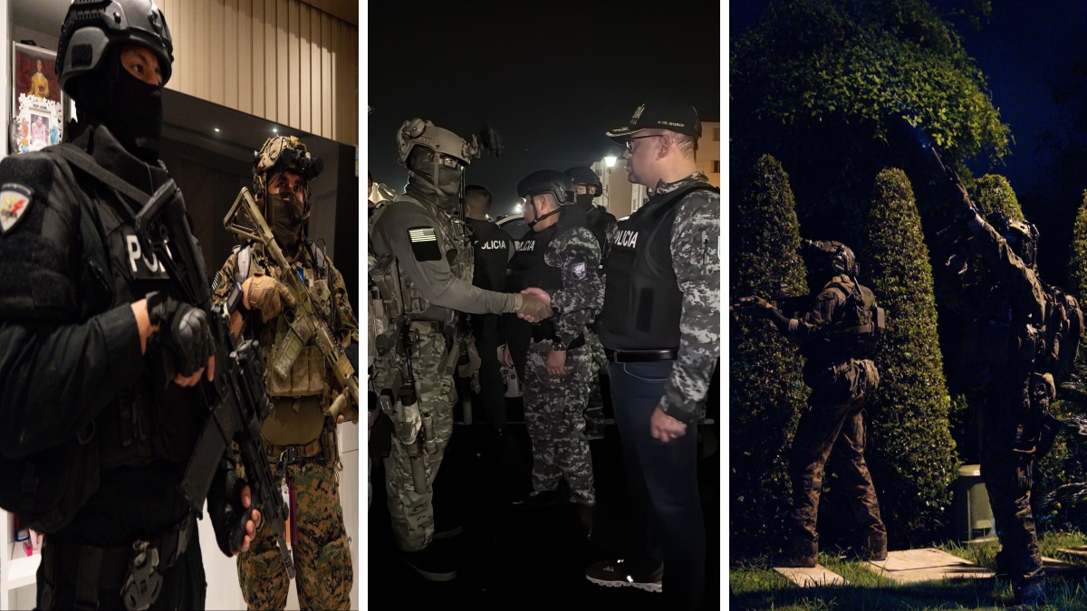 Operativo contra el CJNG en Ecuador deja 30 detenidos con apoyo de EE. UU.
