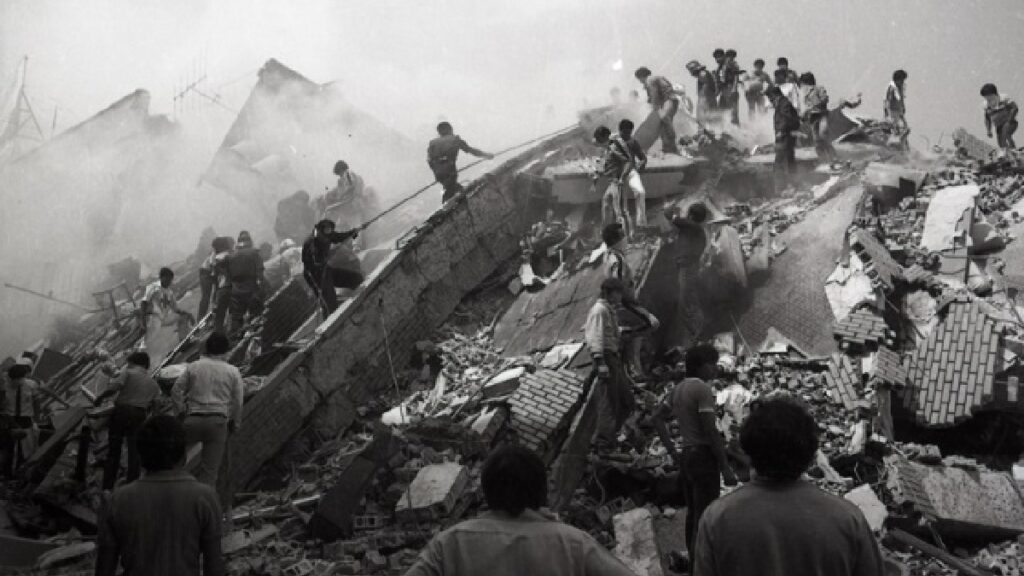 Sismo de 1985. Foto: Cenapred.