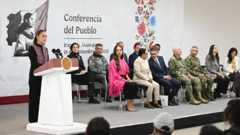 Guanajuato reduce 75% los homicidios dolosos, destaca Sheinbaum