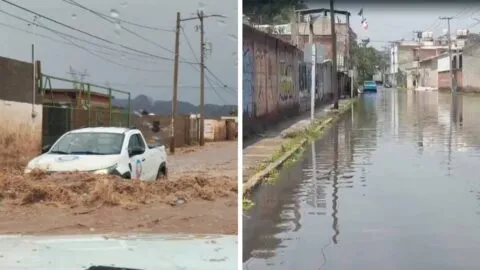 Fuertes lluvias provocan desbordamientos e inundaciones en Zapotlanejo