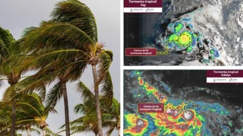 Se forman las tormentas tropicales Odalys y Fay; ¿afectarán a México?
