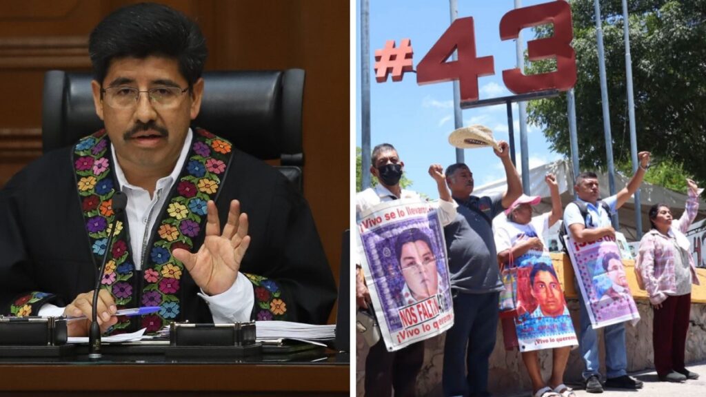 Familiares de los 43 se reúnen con el presidente de la SCJN. Foto: Cuartoscuro