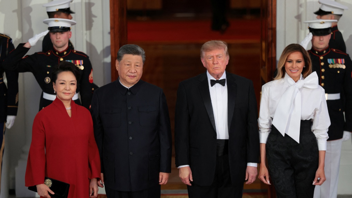 Trump recibe a Xi Jinping en cena de Estado con Bezos, Altman y Zuckerberg como invitados