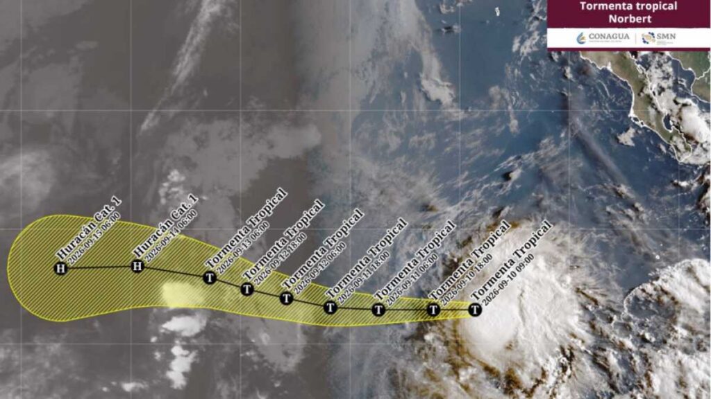 Se forma la tormenta tropical Norbert en el Pacífico; ve ubicación