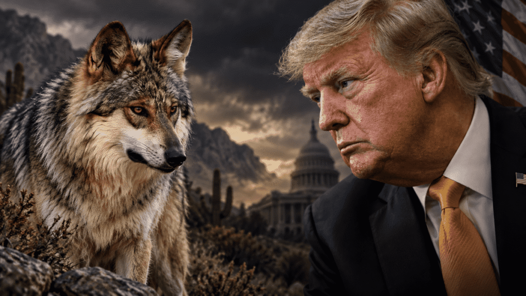 Trump planea retirar protección al lobo gris mexicano