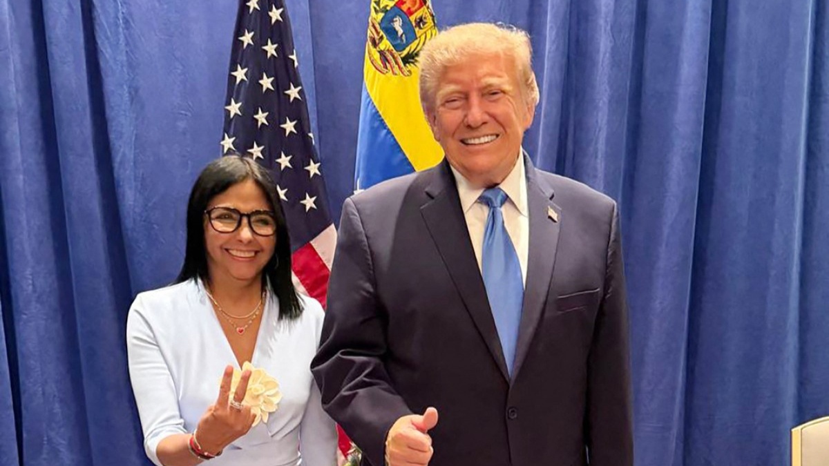 Trump y Delcy Rodríguez tienen primer encuentro durante Asamblea General de la ONU