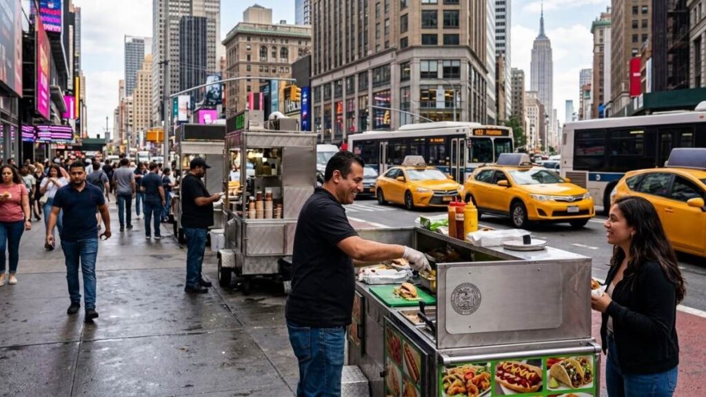 Nueva York ampliará el número de licencias para vendedores ambulantes a partir de enero de 2027