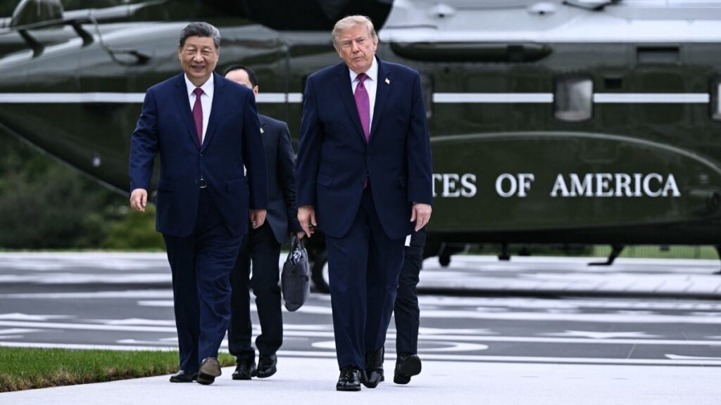 Reunión Xi-Trump. Foto: AFP