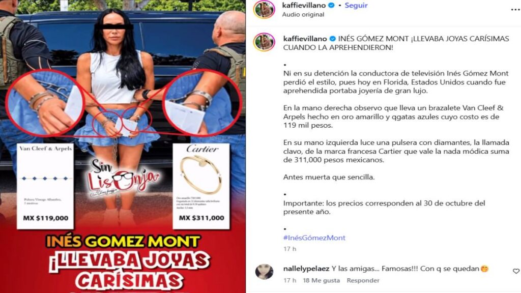 Inés Gómez Mont habría portado joyas de alto valor al momento de su detención