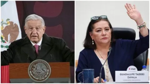 AMLO defendió a Guadalupe Taddei en 2023: “Es honesta” y aseguró que “el INE no se toca”