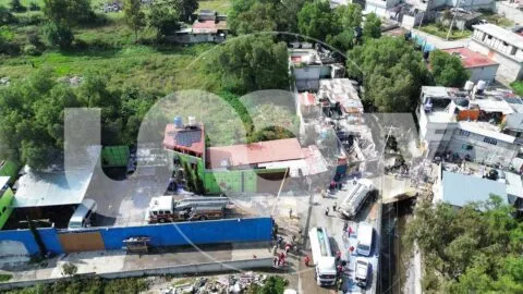 Explosión en gasera moviliza a cuerpos de emergencia en Coacalco, Estado de México