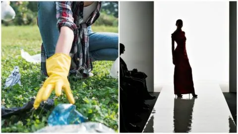 Le llueven ofertas para modelar, pero ella prefiere recoger basura