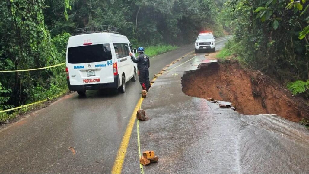 Lluvias cusan deslaves en Puebla. Foto: UnoTV