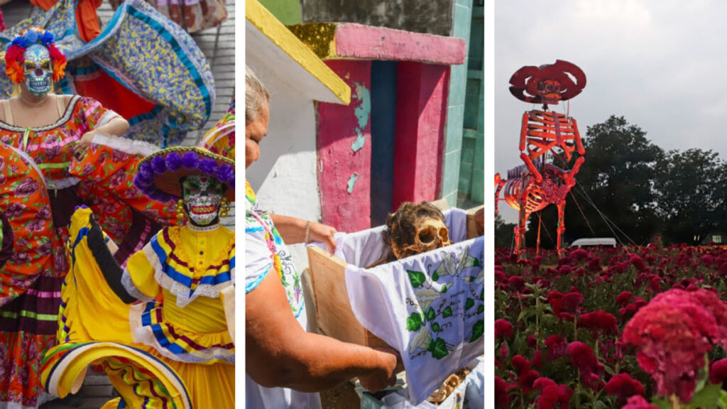Tradiciones de Día de Muertos en Puebla destacan los altares y calaveras monumentales